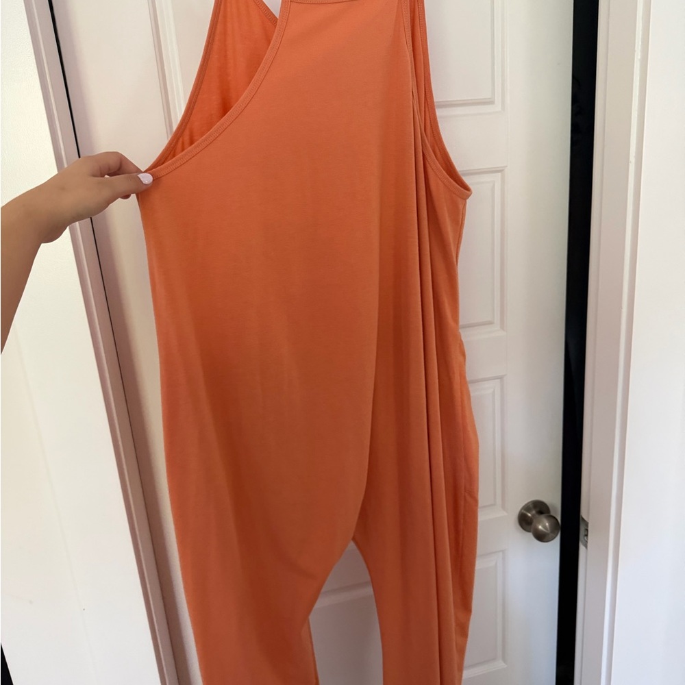 Altar'd State Vibrant Orange Jumpsuit